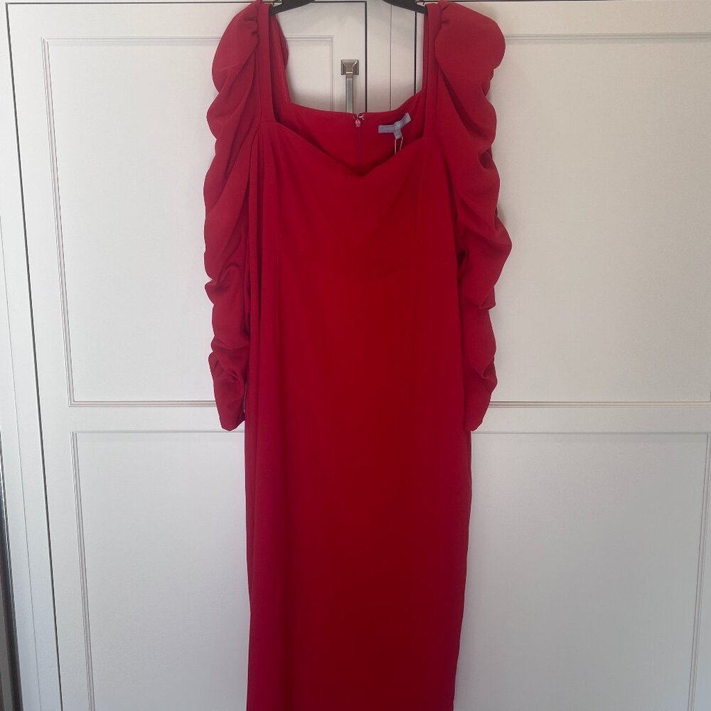 Antonio Melani Red Midi Dress, size 16, nwt